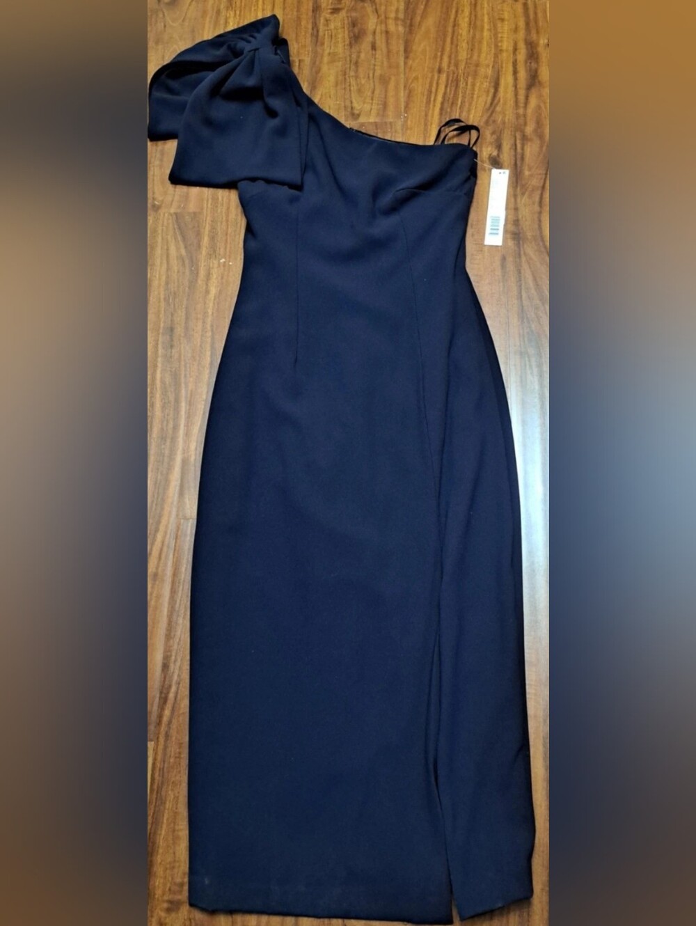 Gianni Bini Navy One-Shoulder Formal Coctail Pencil Dress NWT Sz 0